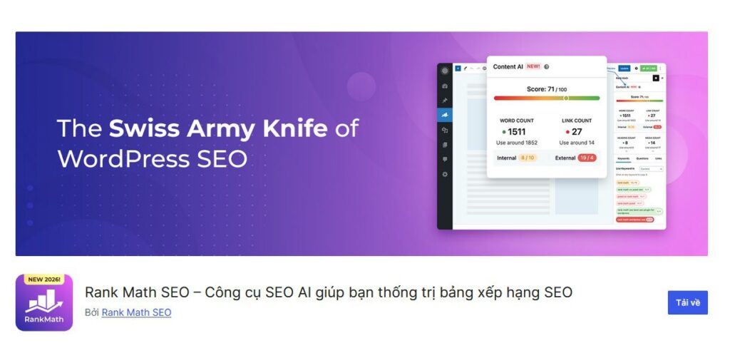 Rank Math SEO v1.0.265 Có Gì Mới? (Cập Nhật Mới Nhất) 1 Rank Math SEO – Best SEO Plugin for WordPress