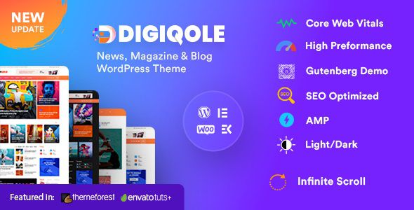 Digiqole – News Magazine WordPress Theme