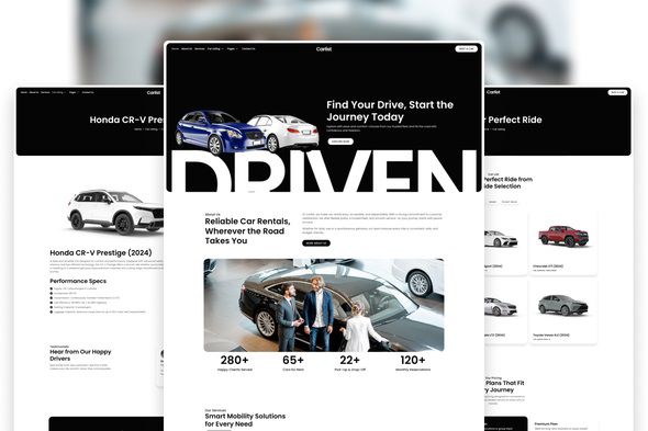 Carlist - Car Rental Elementor Template Kit