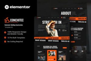 Conchitec – Building Construction Elementor Template Kit