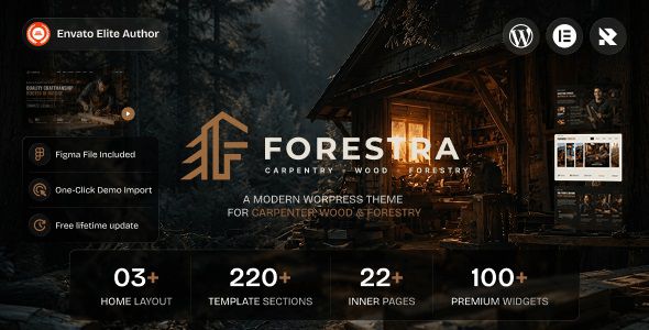 Forestra - Carpenter, Wood & Forestry WordPress Theme 1 Forestra