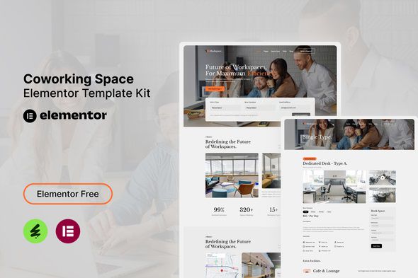 Mashspace – Coworking Elementor Template Kit 1 Mashspace