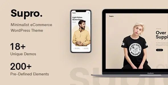 Supro - Minimalist AJAX WooCommerce WordPress Theme 1 Supro Theme