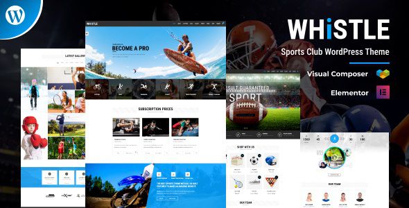 Whistle - Sports Club WordPress Theme 1 Whistle