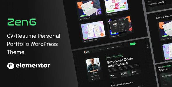 ZenG - Personal Portfolio WordPress Theme 1 ZenG