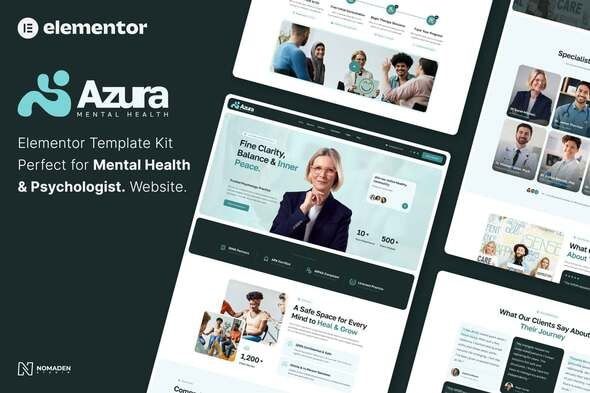 Azura - Mental Health Elementor Template Kit 1 Azura