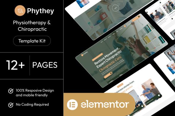 Phythey - Physiotherapy & Chiropractic Elementor Template Kit 1 Phythey