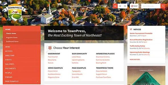 TownPress - Municipality & Town Government WordPress Theme 1 TownPress